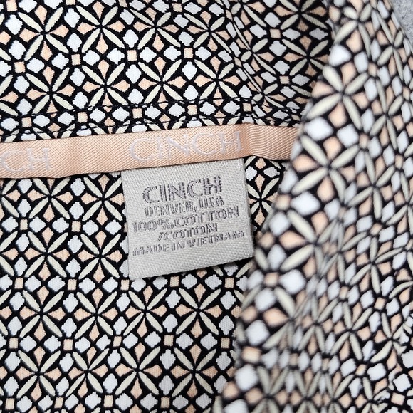 Cinch Shirt Mens XXL Geometric Short Sleeve Button Down Western Rodeo Cowboy - Picture 8 of 13